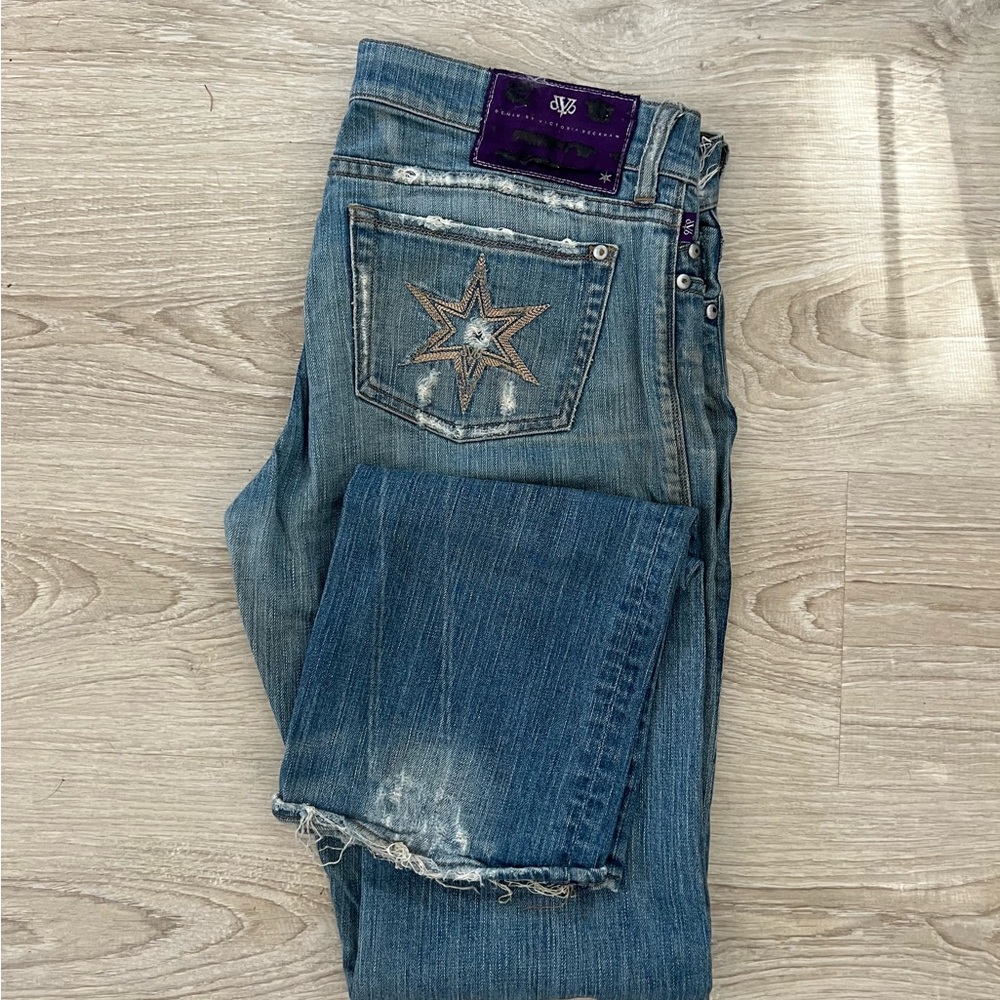 Denim by Victoria Beckham Distressed Jeans 10 Long